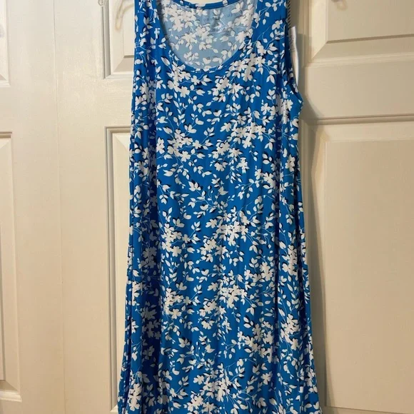 Draper James Nightgown Blue Floral Size S/M - Picture 2 of 8